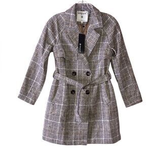 NEW Allegra K Plaid Jacket